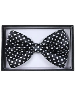 Black And White Adult Bow Tie