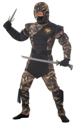 Costume Camouflage De Ninja Des Forces Spéciales Pour Enfant