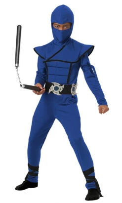 Costume Bleu De Ninja Furtif