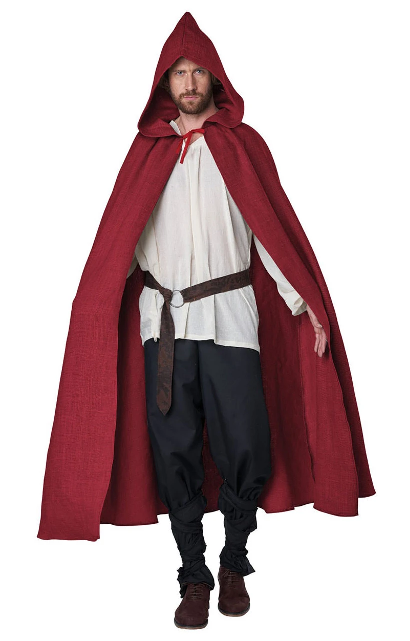 Costume Cape à Capuche Rouge Pour Adultes