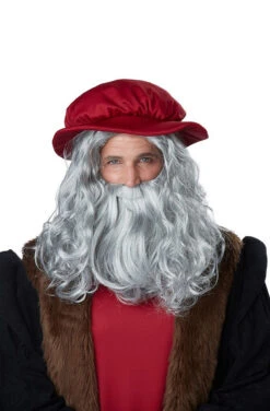 Perruque Et Barbe D'Homme De La Renaissance