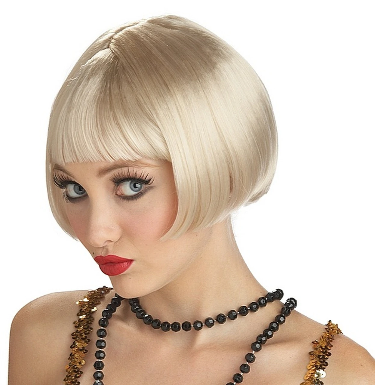 Perruque Blonde Garçonne Des Années 20