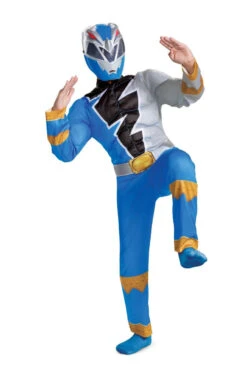 Costume De Ranger Bleu Beast Morpher Classique Muscle