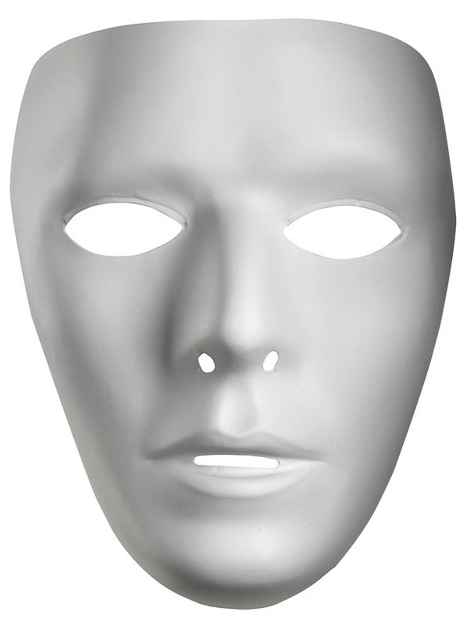 White Male Mask - Set Of 6