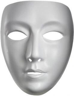 White Female Mask - Set Of 6