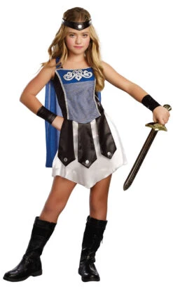 Costume De La Gladiatrice Romaine Pour Fille