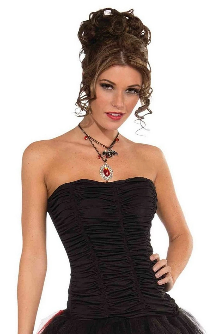 Black Drapped Corset