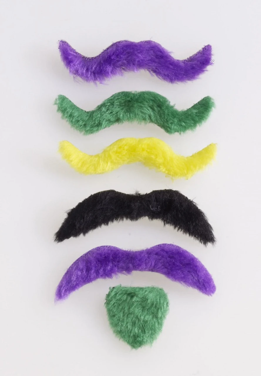 Assortiment De Moustaches Pour Le Mardi Gras
