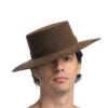 Leatherlike Brown Spanish Hat