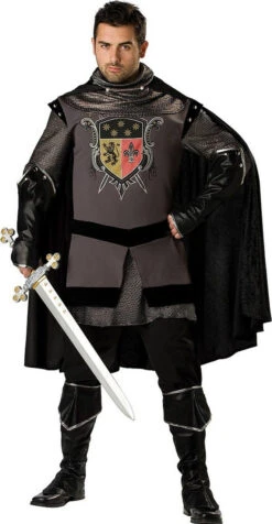 Costume De Chevalier Noir Taille Plus