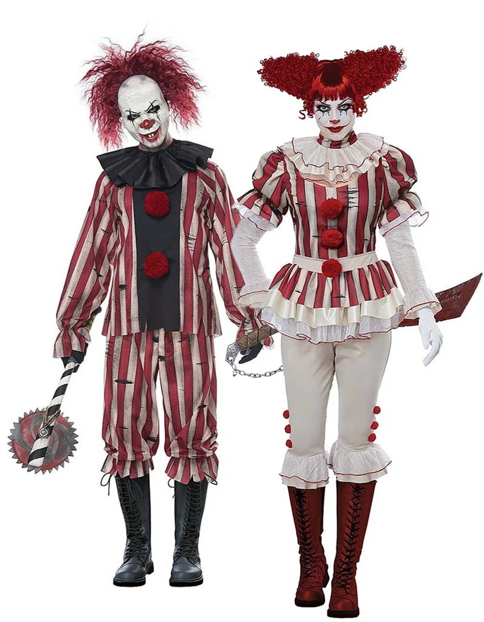 Couple De Clown De Cauchemar