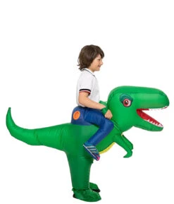 Costume T-Rex Vert Gonflable Pour Enfants