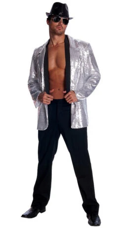 Veste En Sequin D'Argent