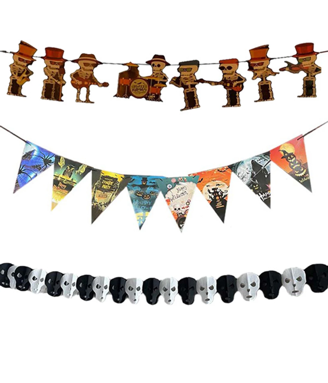 Décor De 3 Bannières D'Halloween