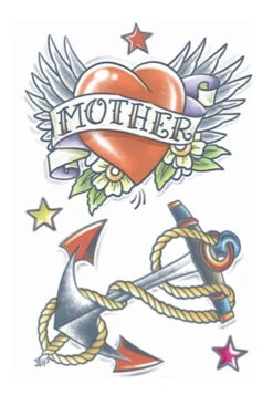 Heart/Anchor 1950 Tattoo