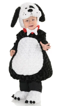 Chiot En Blanc Et Noir Pour Bambin