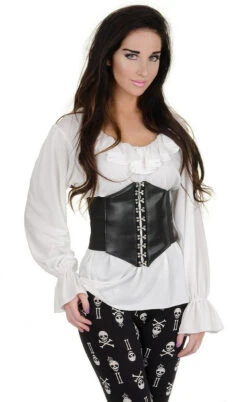 Blouse Blanche De Renaissance Froncée