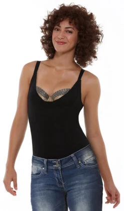 Yummie Tummie Débardeur à Buste Ouvert Nadia Noir