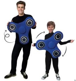 Costume Fidget Spinner Bleue