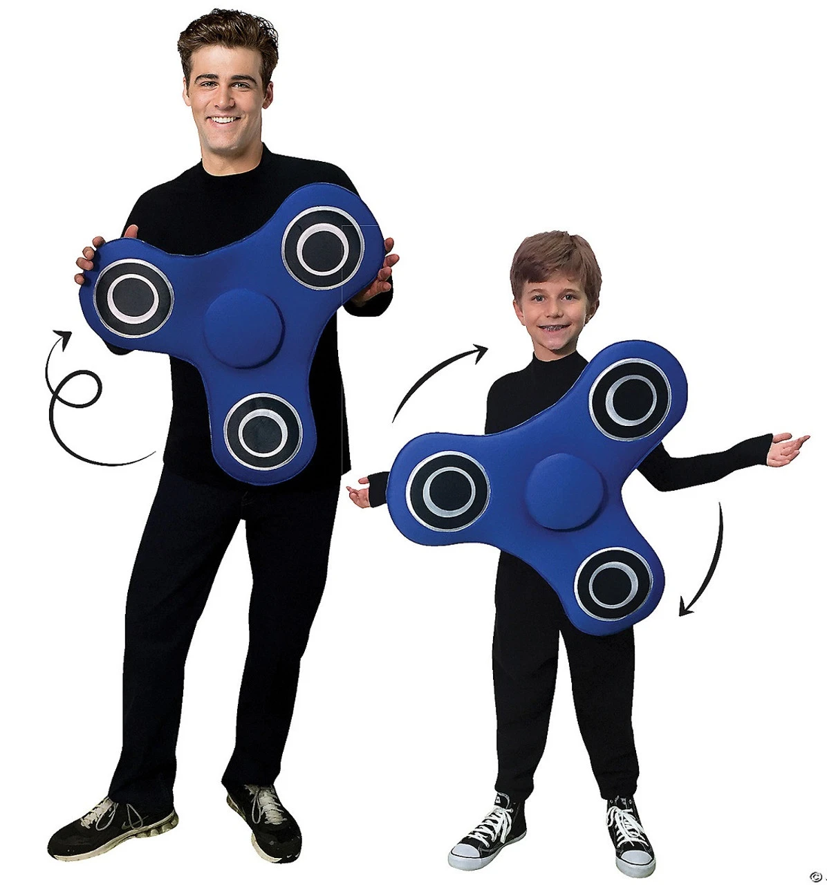 Costume Fidget Spinner Bleue