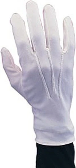Gants Blancs Stretch Du Père Noel