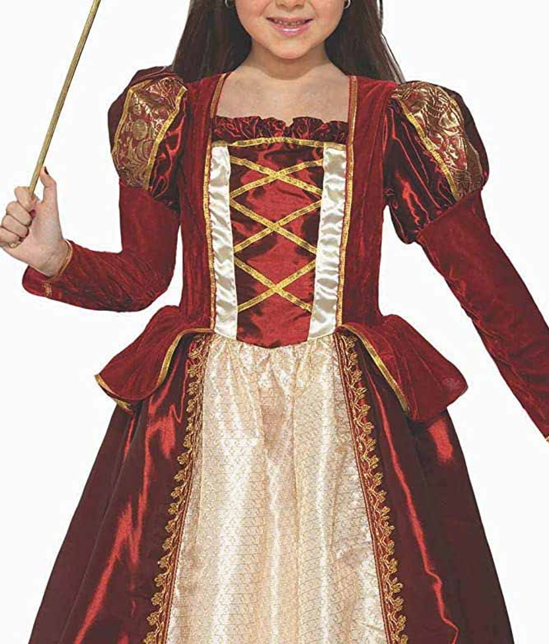Costume Princesse Rouge Royal Pour Fille â Image 2