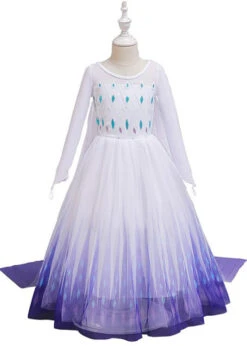 Robe Blanche D'Elsa Reine Des Neiges Pour Filles