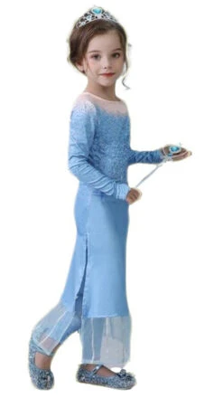 Costume Elsa Robe Sous-marine Pour Filles