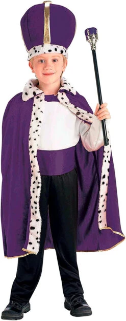 Costume De Roi Robe Et Couronne Violets Pour Enfant