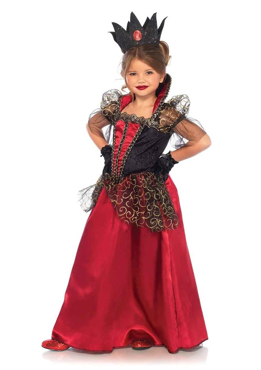 Costume De Reine De Coeur Deluxe Pour Fille