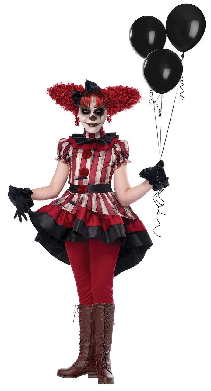 Costume De Clown Cauchemardesque Pour Fille