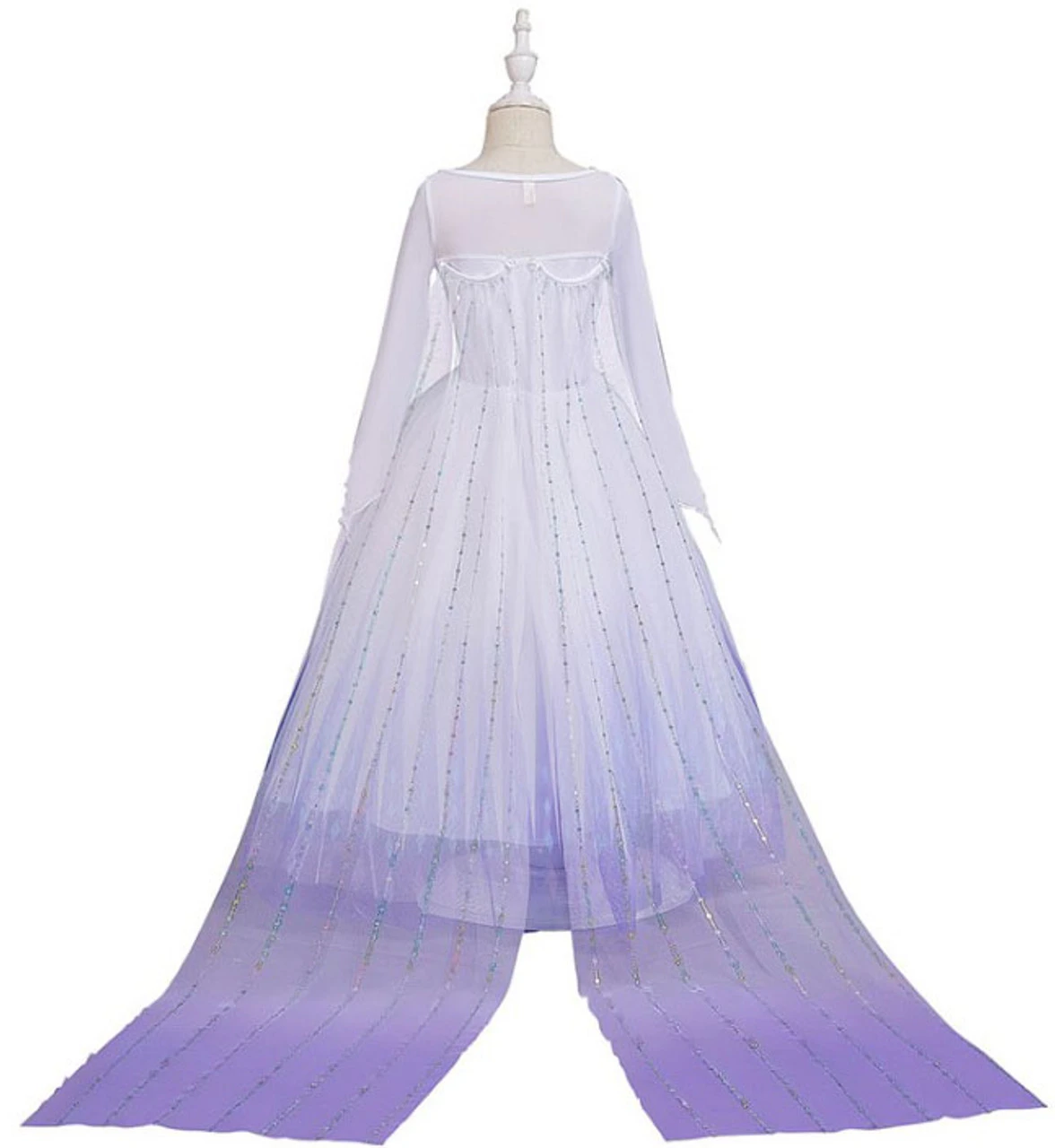 Robe Blanche D'Elsa Reine Des Neiges Pour Filles â Image 2