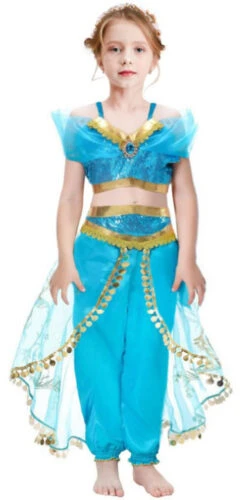 Costume Princesse D'Aladdin Jasmin Pour Filles