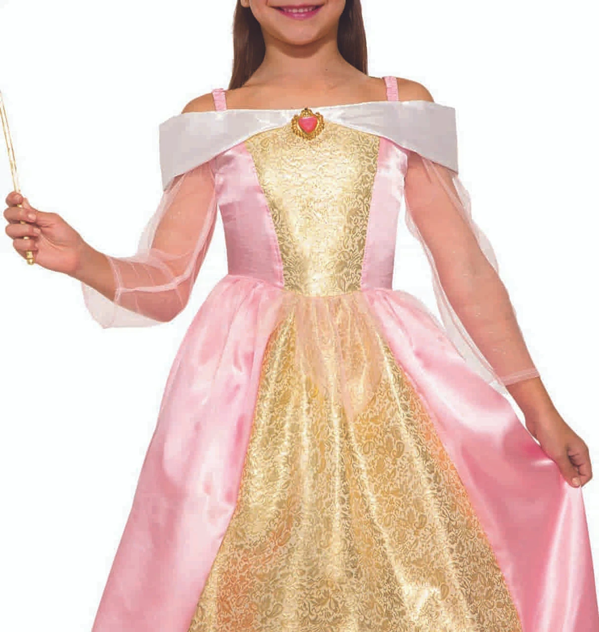 Costume Princesse Rose Motif Cachemire Pour Fille – Image 2