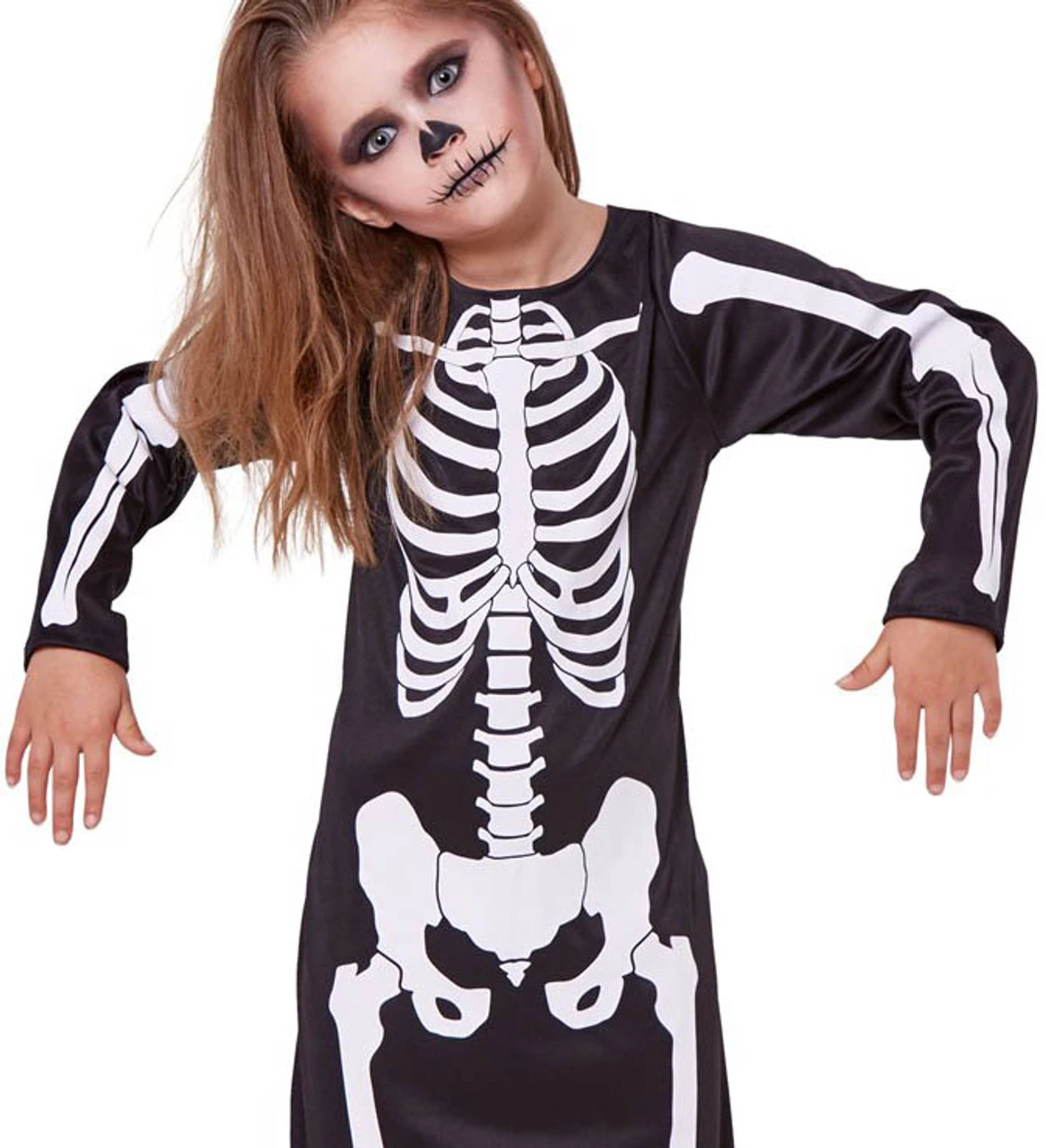 Costume Robe Squelette Pour Fille – Image 2