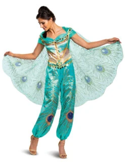 Costume Jasmine Turquoise Deluxe Pour Adulte Aladdin