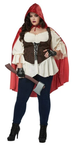 Costume De Chaperon Rouge Pour Femme Taille Plus
