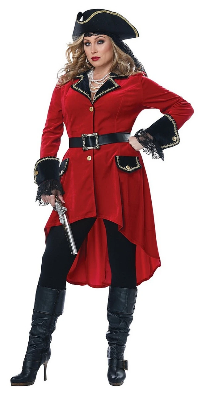 Costume De Pirate Des Hautes Mers Pour Femme Taille Plus