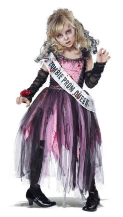 Costume De Reine Du Bal Zombie Pour Enfant