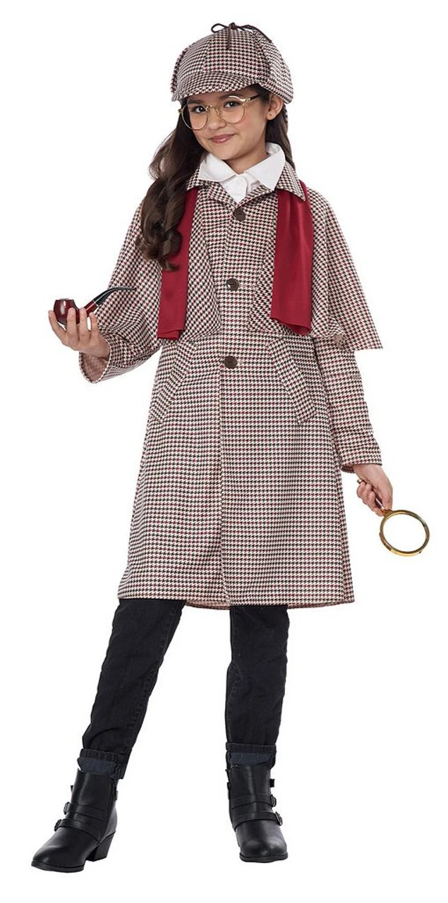 Costume De Détective Anglais Sherlock Holmes Pour Enfant