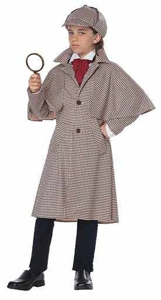 Costume De Détective Anglais Sherlock Holmes Pour Enfant – Image 2