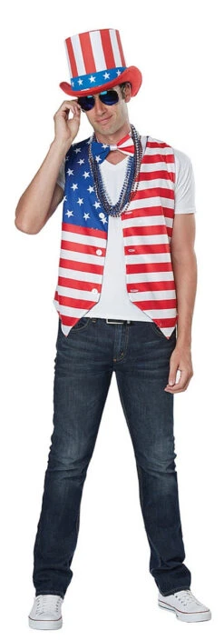 Kit De Patriote Américain Pour Homme