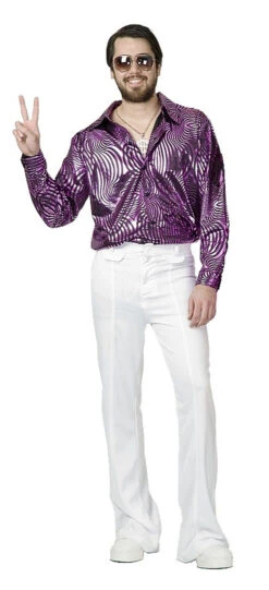 Chemise Psychédélique De Disco Taille Plus