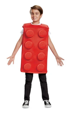 Costume De Brique Rouge Lego Pour Enfant