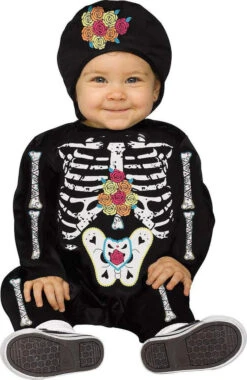 Costume De Bébé Squelette Jour Des Morts
