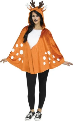 Déguisement Poncho Biche Pour Femme