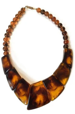 Collier Vintage Brun