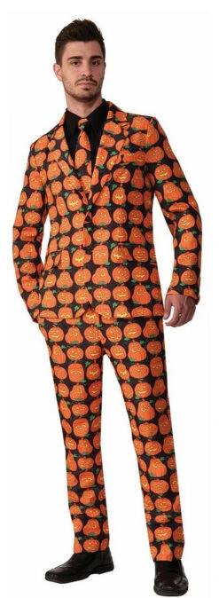 Costume-cravate à Motif De Citrouilles
