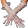 White Lace Adult Gloves