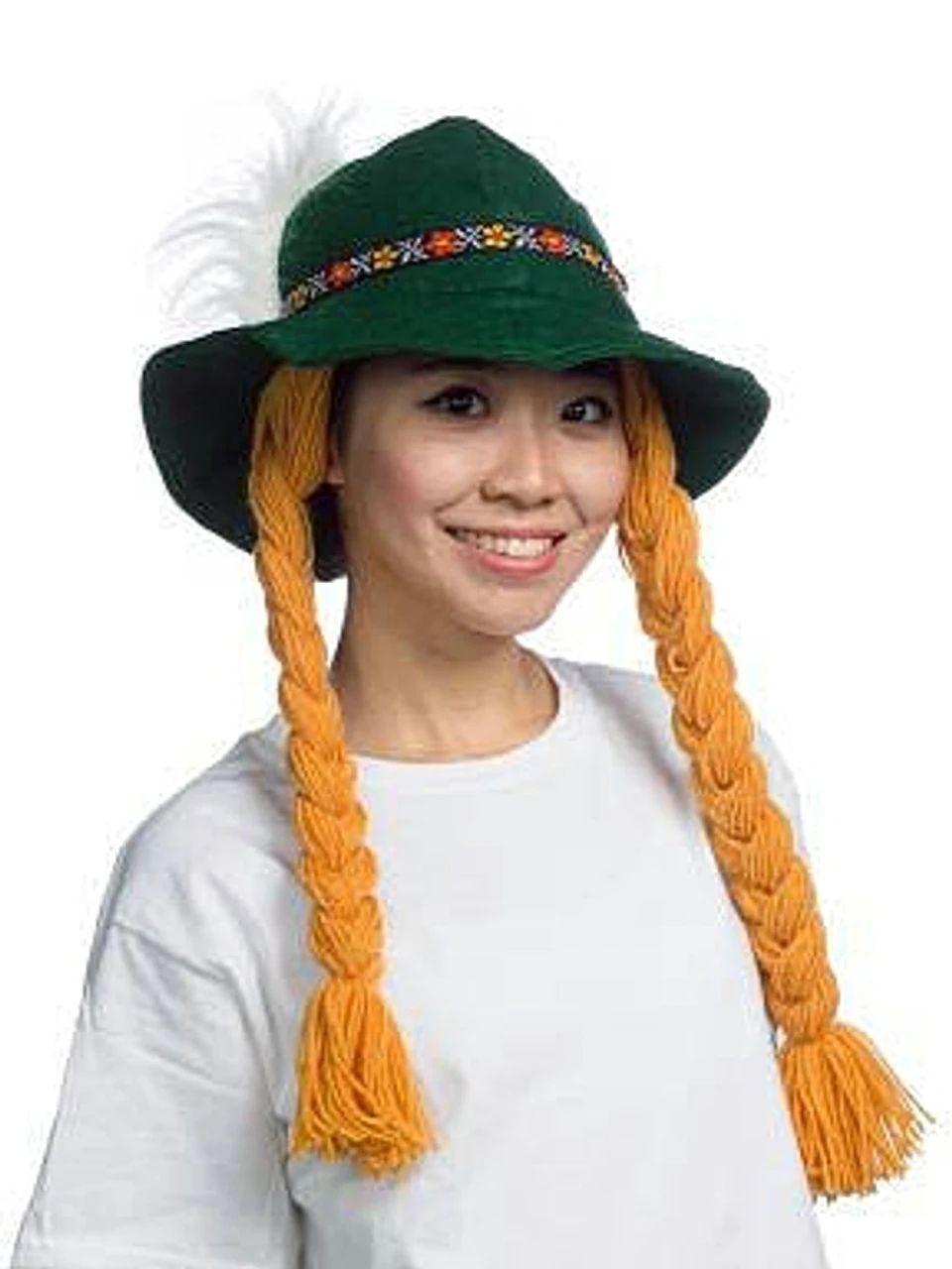 Chapeau Fête De La Brassière Avec Tresses